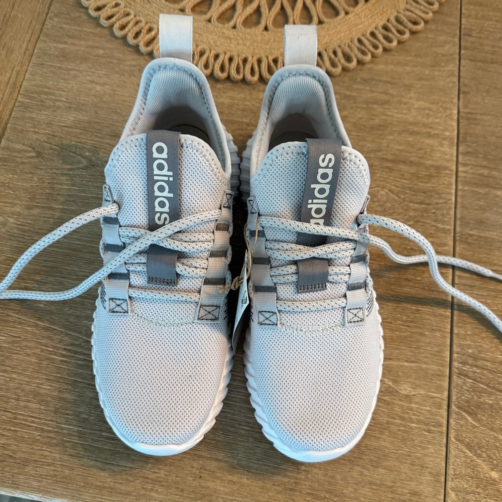 NWT adidas Gray Mesh Athletic Shoes - Picture 2 of 5